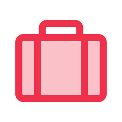 suitcase outline fill icon