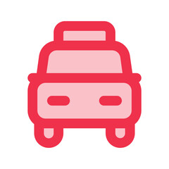 taxi outline fill icon