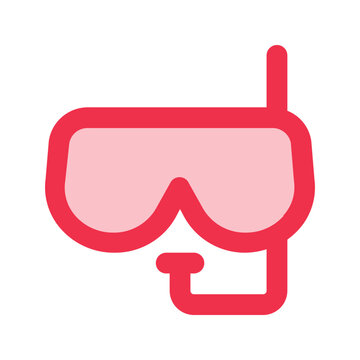 recommend clip art: snorkel outline fill icon