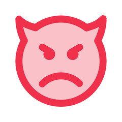 devil outline fill icon