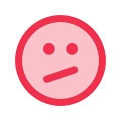 confused outline fill icon