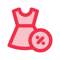 dress outline fill icon