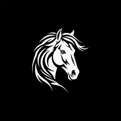 Horse logo design vector template