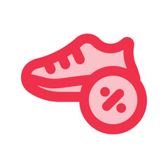 shoes outline fill icon