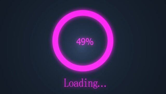 Loading Bar circle animation and Loading Complete