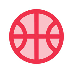 Obraz premium basketball outline fill icon
