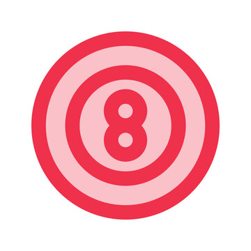 recommend clip art: billiard ball outline fill icon