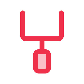 recommend clip art: goal post outline fill icon