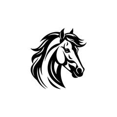 Horse logo design vector template