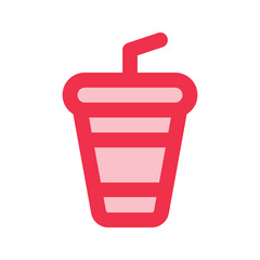 Soft drink outline fill icon