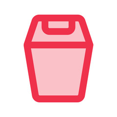 trash outline fill icon