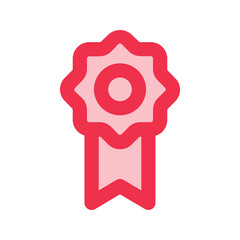 badge outline fill icon