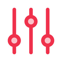 equalizer outline fill icon
