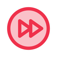 forward outline fill icon