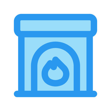 recommend clip art: fireplace outline fill icon