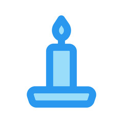 candle outline fill icon