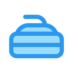 Obraz premium curling outline fill icon