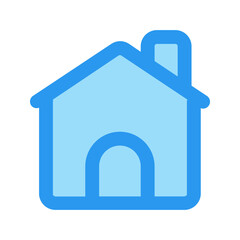 cabin outline fill icon