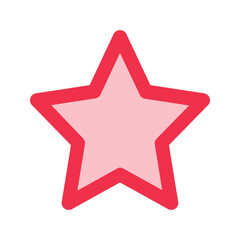 Obraz premium star outline fill icon