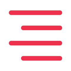 Obraz premium align right outline fill icon