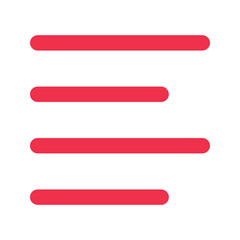 Obraz premium align left outline fill icon