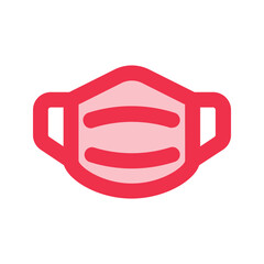 mask outline fill icon