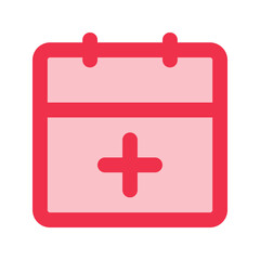 medical appointment outline fill icon