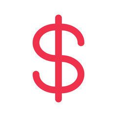 dollar symbol outline fill icon