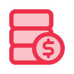 Fototapeta premium budget outline fill icon