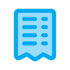 invoice outline fill icon