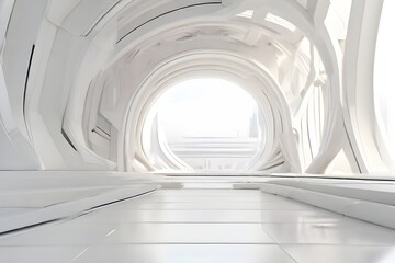 white futuristic background c