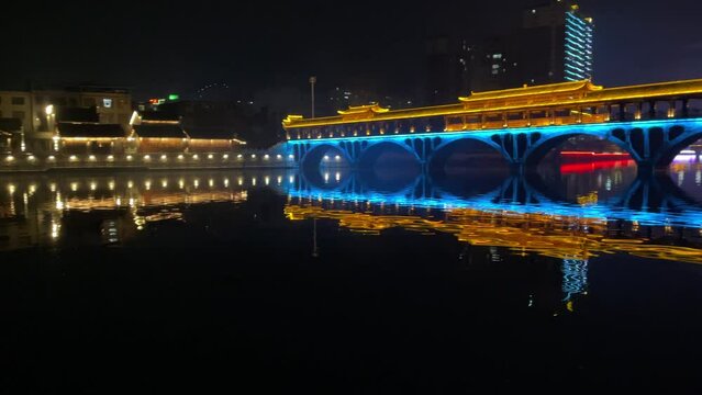 night view  of the city