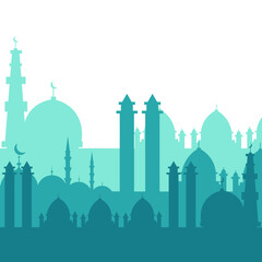 Landscape Mosque Silhouette