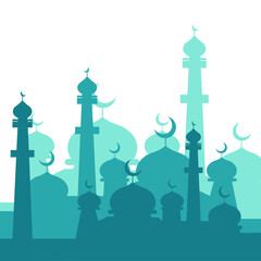 Landscape Mosque Silhouette