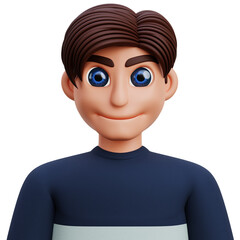 boy avatar 3d icon illustration
