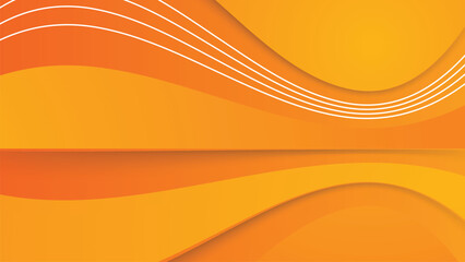 Vector abstract orange geometric shape colorful background design template