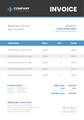 Modern Unique Invoice Design