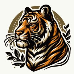 tiger head vector