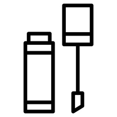 Lip Gloss icon from makeup and beauty collection