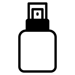 Perfume spray bottle icon
