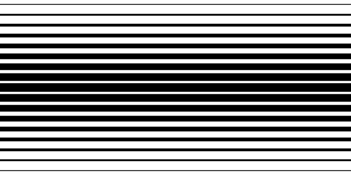 Half tone gradient line pattern. Faded halftone black lines. Fading gradient background. Horizontal abstract geometric texture with parallel stripes. Vector illustration on white background.