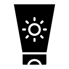Sunscreen tube icon 