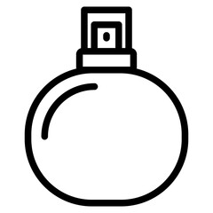 Perfume spray bottle icon