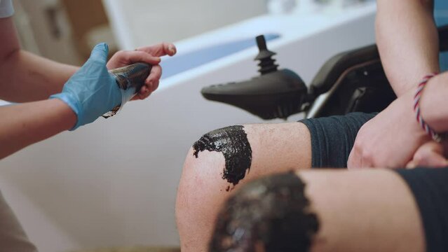 Therapeutic mud, mud treatment, therapeutic ointment, electrophoresis of mud solution, mud wrapping