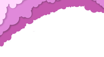 Purple shade paper cut illustration for background