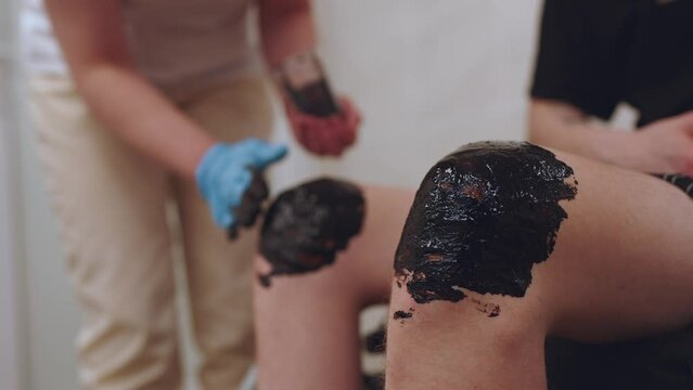 Therapeutic mud, mud treatment, therapeutic ointment, electrophoresis of mud solution, mud wrapping