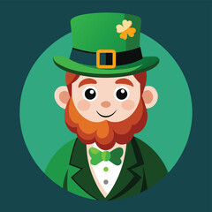 Leprechaun celebration flat illustration