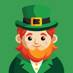 St. patrick’s day with leprechaun hat illustration