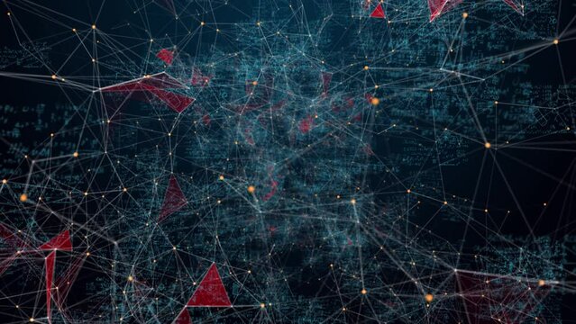 camera movement in digital space with animation of algebraic, physical and chemical formulas and cheat sheets, animation of handwritten educational notes, learning process, animated digitalization