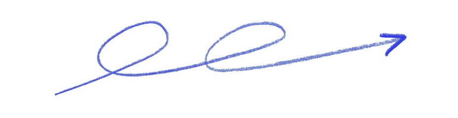 blue pencil strokes isolated on transparent background